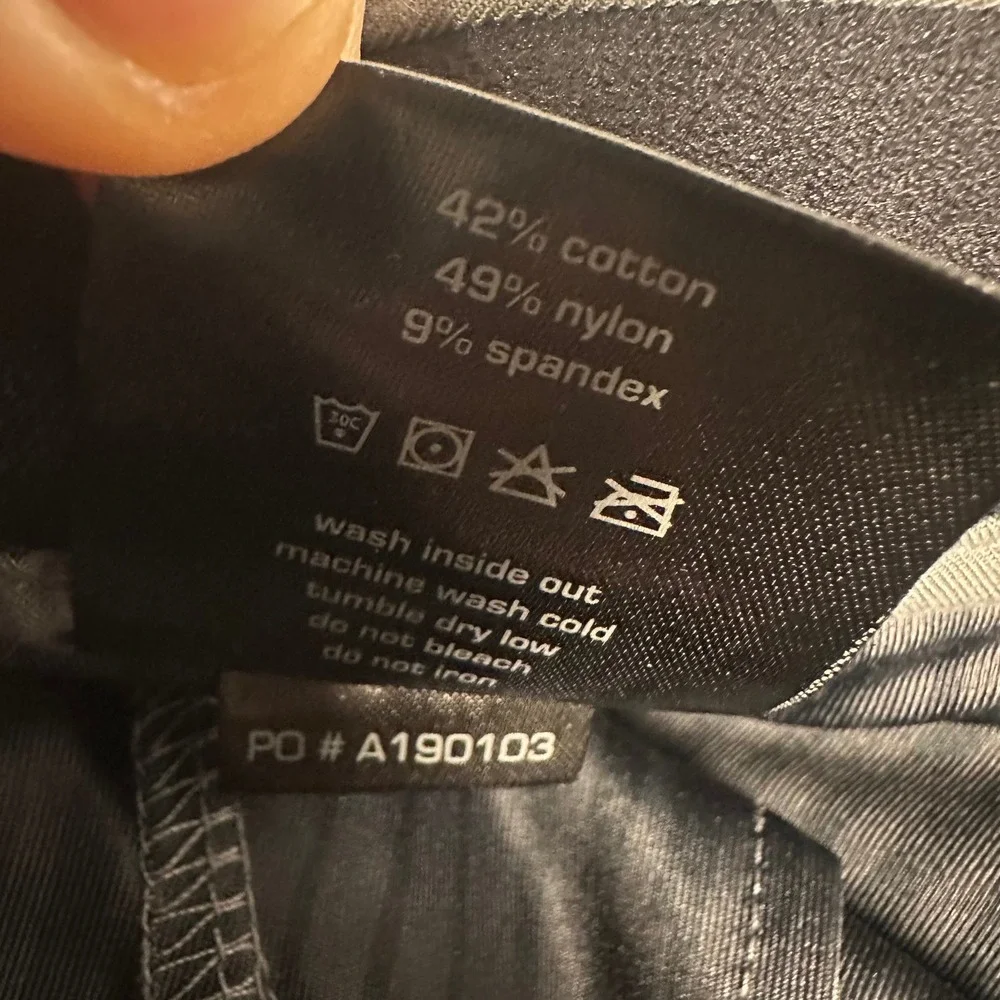 Hylete Ion Pant Mens 34x32 Gray Performance Stretch Chino Trousers A190103